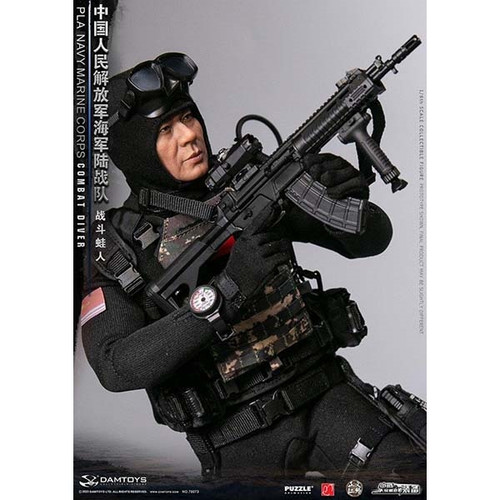 Boxed Figure: DamToys PLA Navy Marine Corps Combat Diver (DAM-78073)