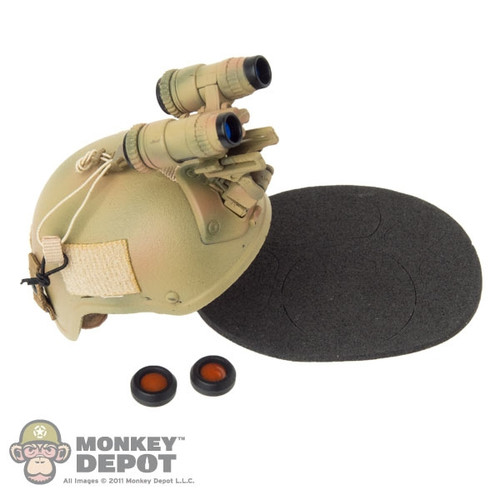Helmet: DAM Toys MICH 2001 Helmet w/AN/PVS-15 Night Vision Binocular