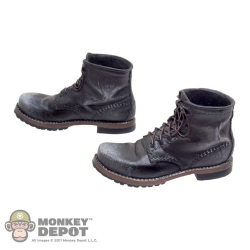 Boots: DamToys Molded Black Prison Boots (Scuffed) *READ NOTES