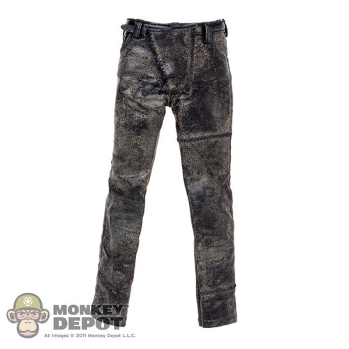 Pants: DamToys Black Leatherlike Weathered Pants