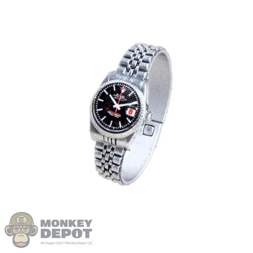 Watch: DamToys Mens Watch w/Silver Band