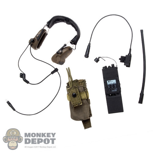 Radio: DamToys AN/PRC 148 w/Peltor COMTEC II Headset & Pouch