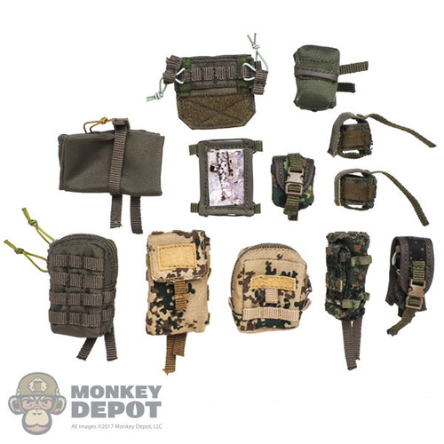 Pouches: DamToys 12 Pieces Pouch & Panel Set