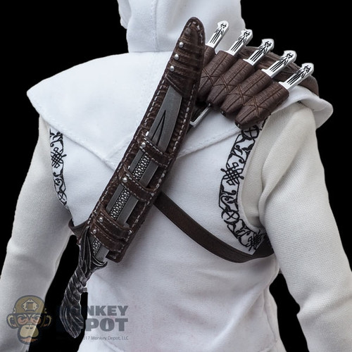 Harness: DamToys Cross Body Harness w/Shoulder Pad, Sword & 5 Throwing Daggers (READ NOTES)