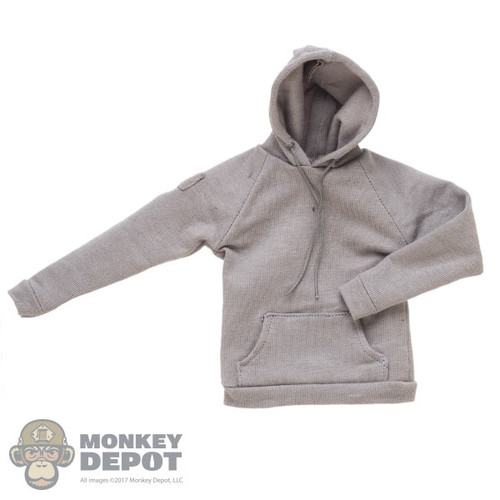 Hoodie: DamToys Mens Light Grey Sweatshirt