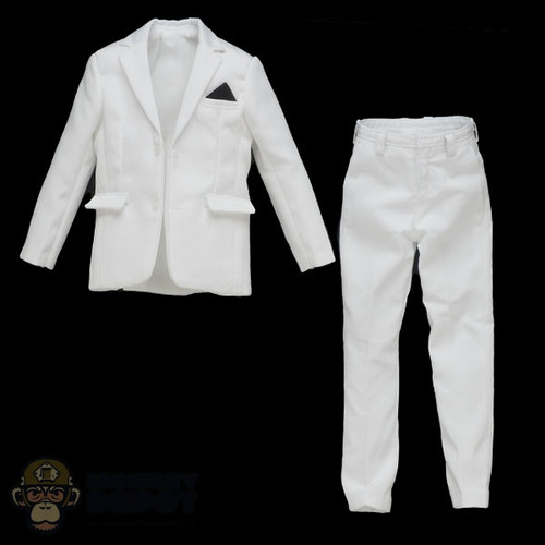 Suit: DamToys Mens White Suit