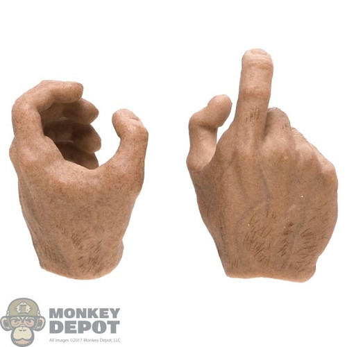 Hands: DamToys Mens Weapon Grip w/Painted Hair