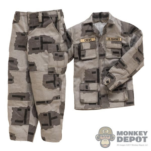 Uniform: DamToys Mens USMC T-Pattern Urban Camo BDU Uniform (Crews)