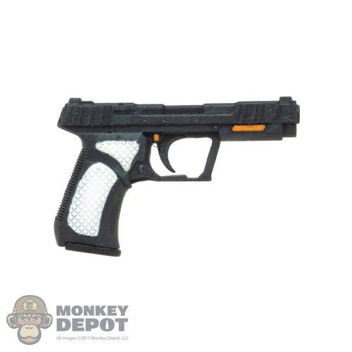 Pistol: DamToys Black Pistol w/White Grips
