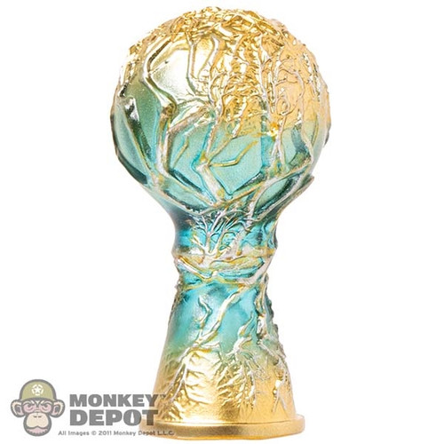 Bottle: DamToys Blue Flask w/Gold Accents