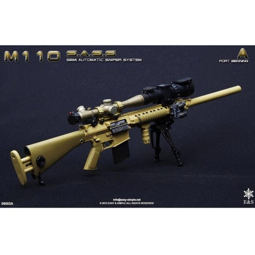 Rifle Set: Easy & Simple M-110 Semi Automatic Sniper System Fort Benning (06003A)