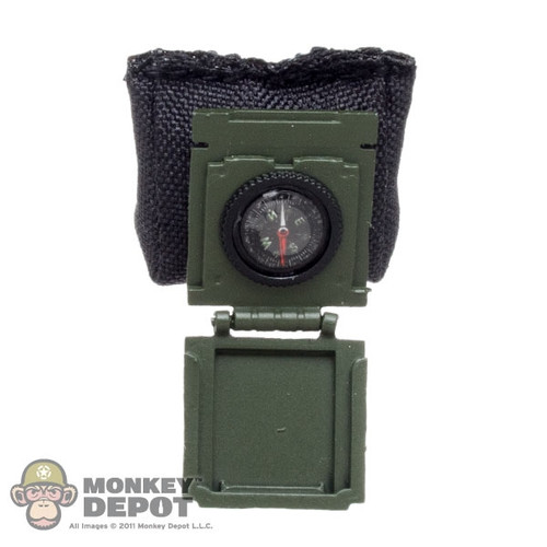 Pouch: Easy & Simple Black Pouch w/Compass
