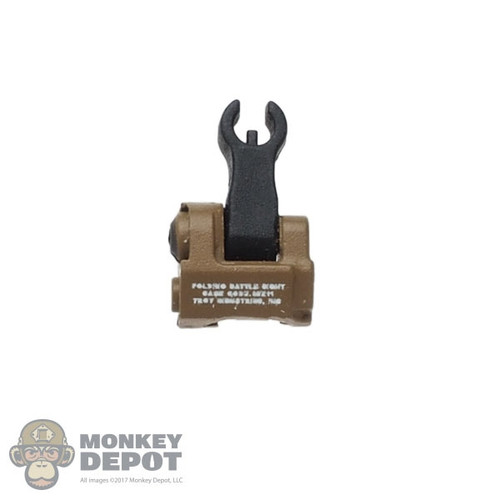 Sight: Easy & Simple Black and Brown Backup Front Folding Sight