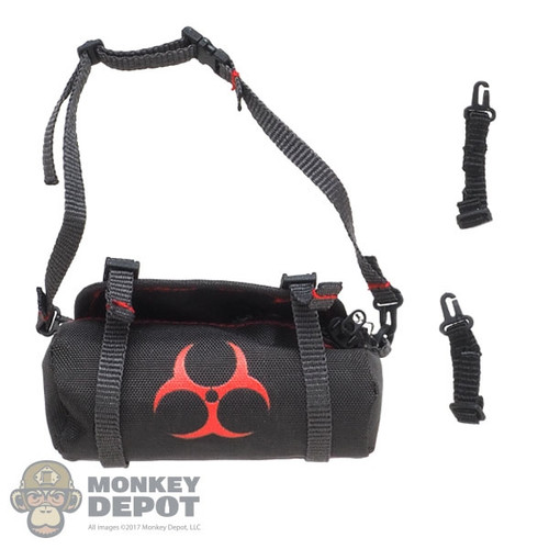 Bag: Easy & Simple Grey Biohazard Bag w/Shoulder Strap