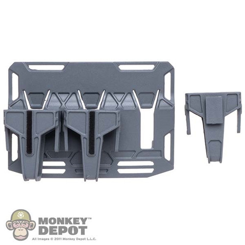 Pouch: Easy Simple Gear Retention Track w/Mag Holsters (Blue-Gray)