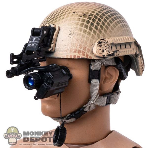 Helmet: Easy Simple Mens LSHZ-1 High Cut Helmet w/ AN/PVS-14 NVG