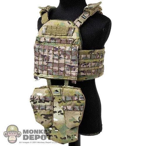 Vest: Easy Simple Mens Gen3 Tactical Plate Carrier w/ Removable Groin Armor