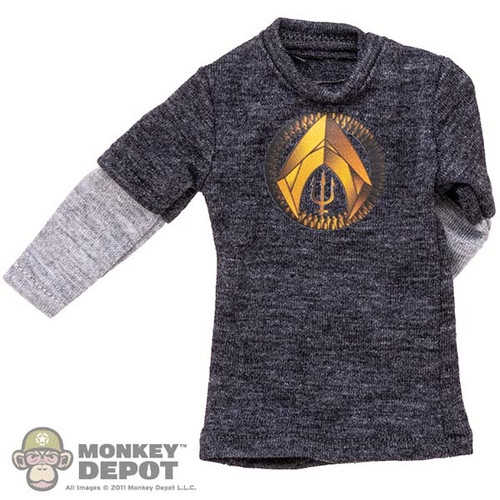 Shirt: Easy Simple Mens Grey Henley Shirt