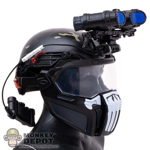 Helmet: Easy Simple Mens Balistic Helmet w/ GPNVG-18 AVS and Battery Pack