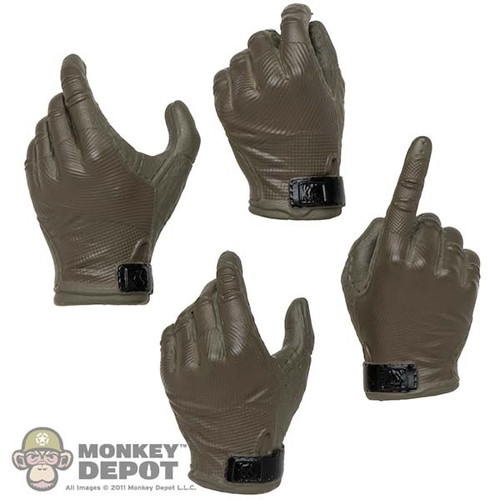 Hands: Easy Simple Mens Molded Tactical Gloved Hands