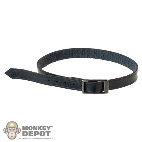 Belt: Fish Bone Toys Mens Black Leather-Like Belt