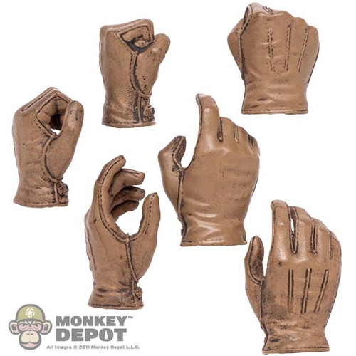 Hands: Fish Bone Toys Mens Molded Gloved 6 Piece Hand Set