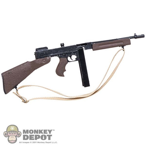 Rifle: Fish Bone Toys Thompson Submachine Gun w/ Sling (Metal and Plastic)