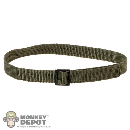 Belt: Facepool Mens WWII Green Trouser Belt