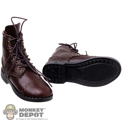 Boots: Facepool Mens US Leather Short Boots