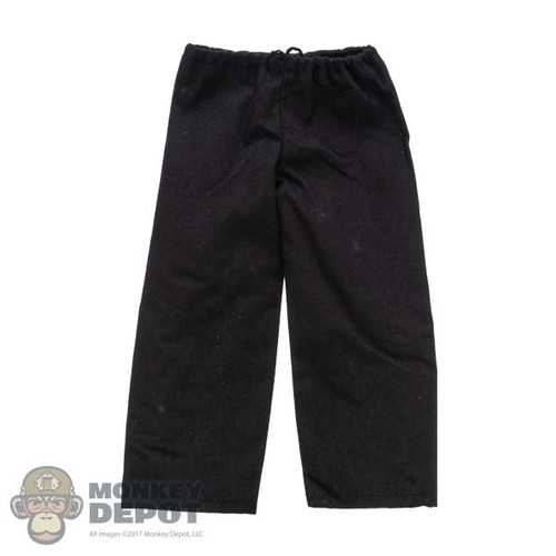 DAMAGED Pants: Fire Phoenix Mens Black Stained Pants (READ NOTES)