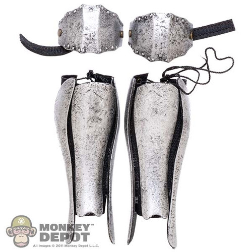 Armor: Fire Phoenix Mens Metal Leg Guards w/ Kneepads (READ NOTES)