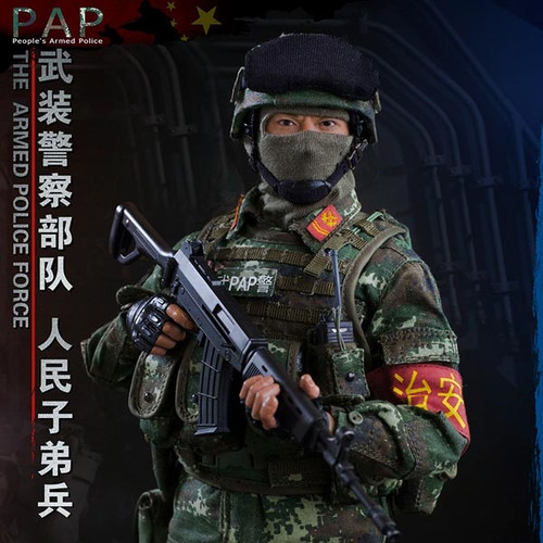 Boxed Figure: Flagset Chinese People's Armed Police Force (F73028)