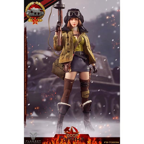 Boxed Figure: Flagset Red Alert - Soviet Tank Lieutenant Galina (F73036)