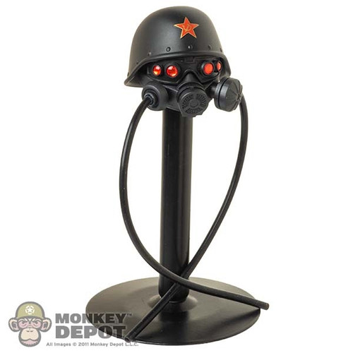 Head: Flagset Mens Red Alert Helmeted Mask