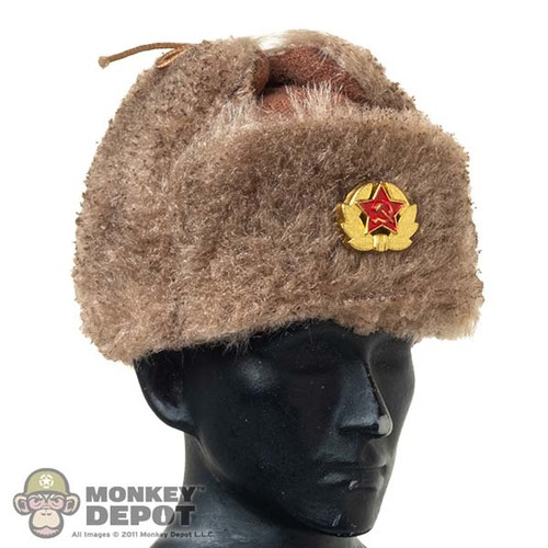 Hat: Flagset Mens Brown Ushanka