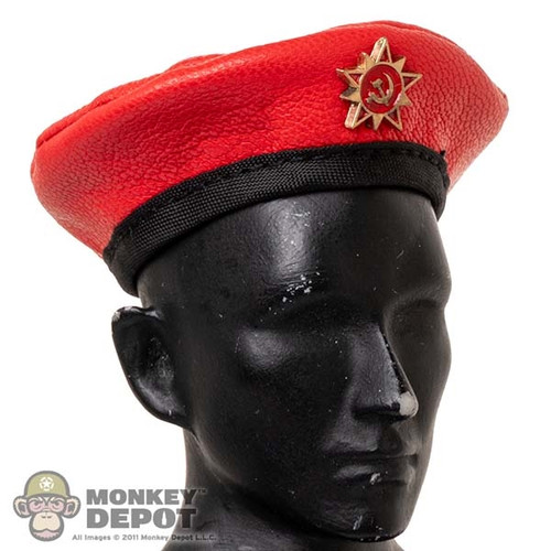 Hat: Flagset Female Leather-Like Soviet Beret