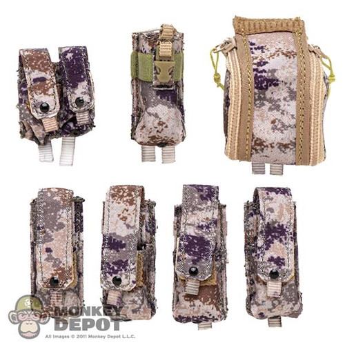 Pouch: Flagset 7 Piece Camo Pouch Set (MOLLE)