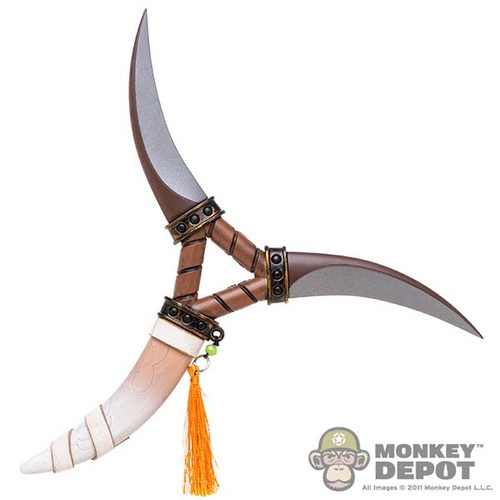 Weapon: Flagset Barbarian Dual-Bladed Knife w/ Handle
