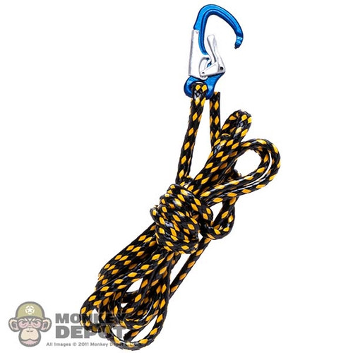 Rope: Flagset Black and Yellow Rope w/ Blue Carabiner