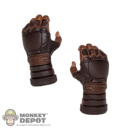 Hands: Hot Toys Brown Gloved Gripping w/Magnets