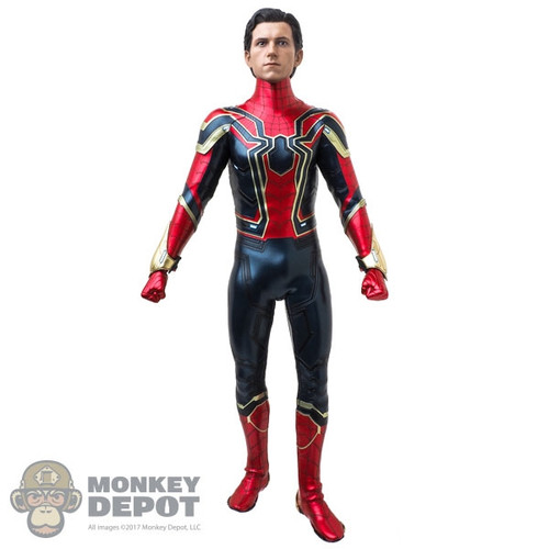 INCOMPLETE Figure: Hot Toys Iron Spider w/Tom Holland Head (Magnetic Neck Post)