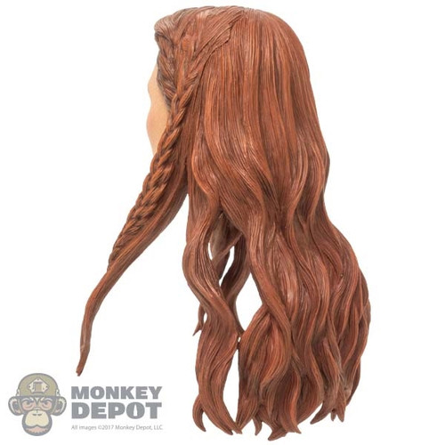 Head: Hot Toys Black Widow w/Molded Red Hair