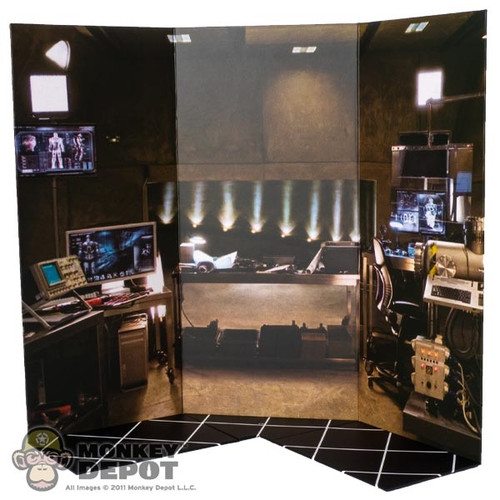 Display: Hot Toys Tony Stark Workshop Themed Backdrop
