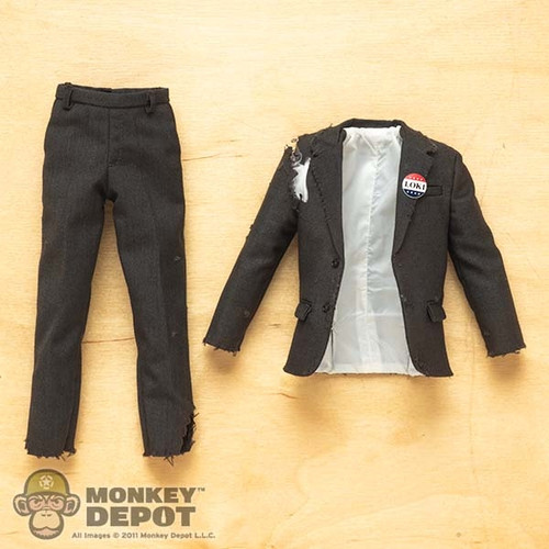 Suit: Hot Toys Mens Weathered Suit w/Loki Pin