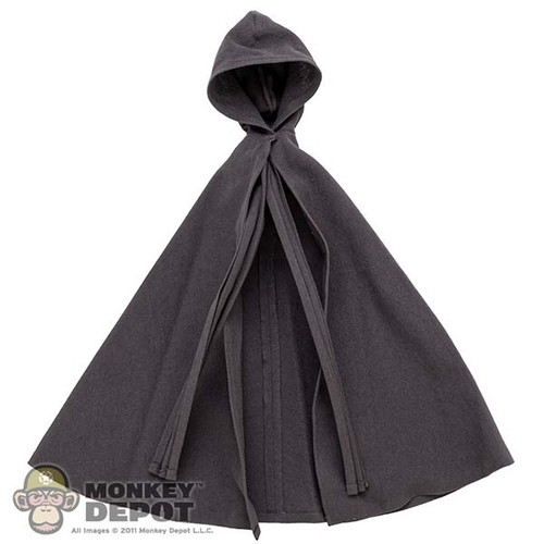 Cape: Hot Toys Female Dark Gray Hooded Inquisitor Cloak w/ Panels