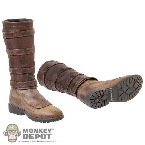 Boots: Hot Toys Mens Weathered Boots (two separate pieces)