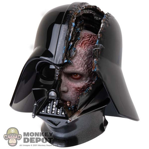 Head: Hot Toys Darth Vader Helmet (Battle Damaged) w/ Movable Eye DX28 (READ NOTES)