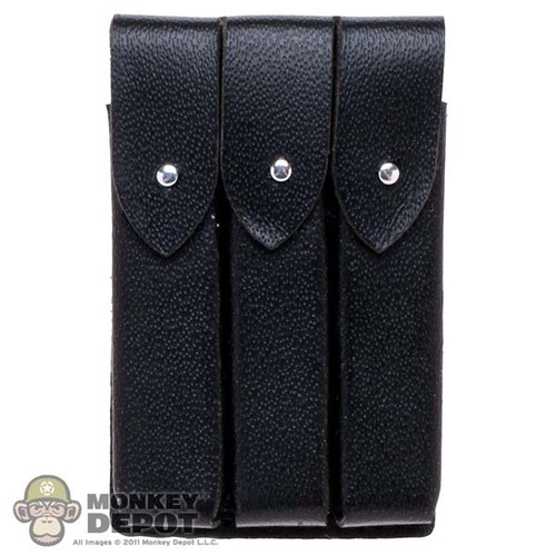 Pouch: Hot Toys Black Leather-Like Triple Ammo Pouch
