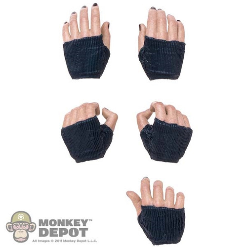 Hands: Hot Toys 5 Piece Female Molded Gloved Hand Set
