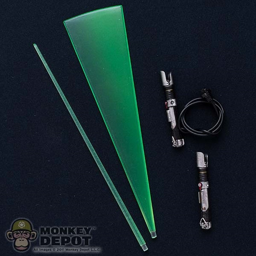 Sword: Hot Toys Ezra Bridger's Green Lightsaber Set